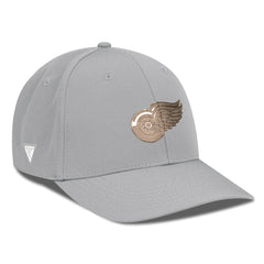 NHL Detroit Red Wings Levelwear Rise Copper Insignia Flex Hat - Gray