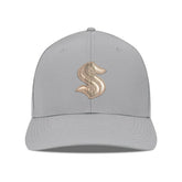 NHL Seattle Kraken Levelwear Rise Copper Insignia Flex Hat - Gray