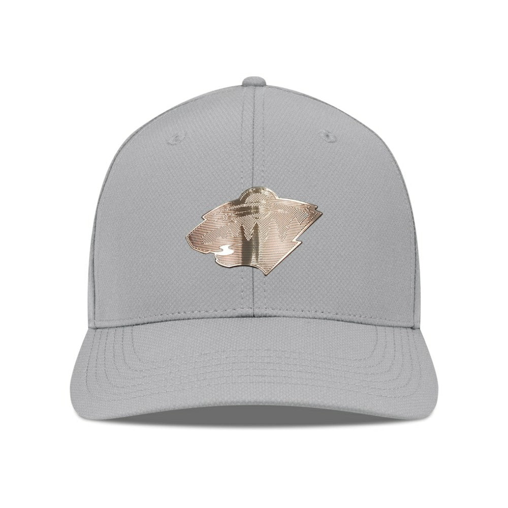 NHL Minnesota Wild Levelwear Rise Copper Insignia Flex Hat - Gray