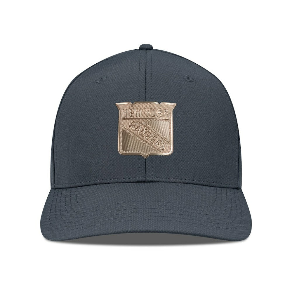 NHL New York Rangers Levelwear Rise Copper Insignia Flex Hat - Charcoal