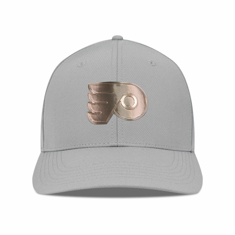 NHL Philadelphia Flyers Levelwear Rise Copper Insignia Flex Hat - Gray