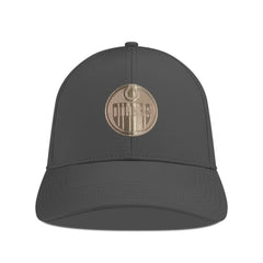 NHL Edmonton Oilers Levelwear Ascend Copper Insignia Vented Adjustable Hat - Charcoal
