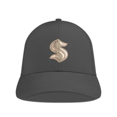 NHL Seattle Kraken Levelwear Ascend Copper Insignia Vented Adjustable Hat - Charcoal