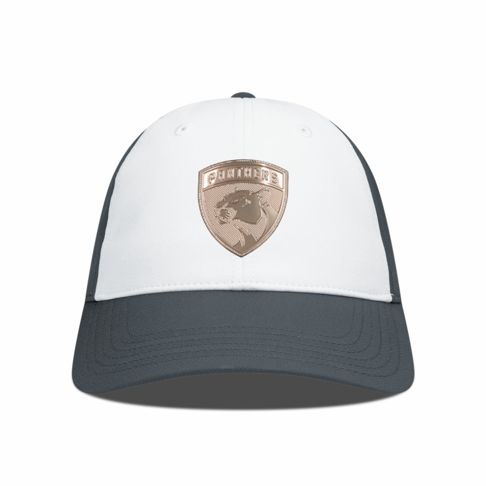 NHL Florida Panthers Levelwear Endure Copper Insignia Adjustable Hat - White/Charcoal