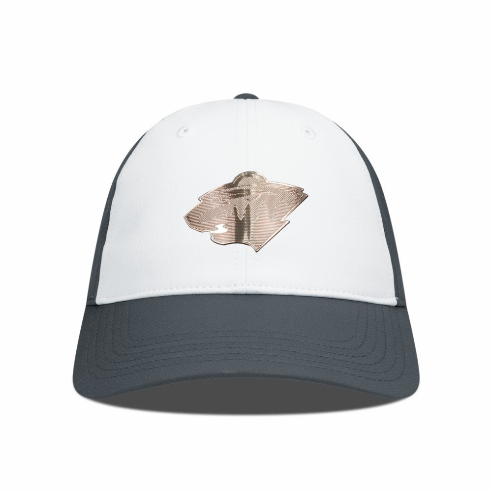 NHL Minnesota Wild Levelwear Endure Copper Insignia Adjustable Hat - White/Charcoal