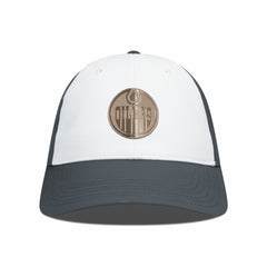 NHL Edmonton Oilers Levelwear Endure Copper Insignia Adjustable Hat - White/Charcoal
