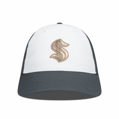 NHL Seattle Kraken Levelwear Endure Copper Insignia Adjustable Hat - White/Charcoal