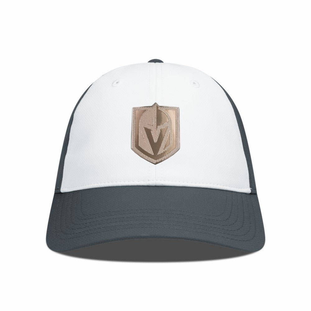 NHL Vegas Golden Knights Levelwear Endure Copper Insignia Adjustable Hat - White/Charcoal