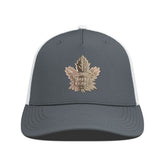 NHL Toronto Maple Leafs Levelwear Signal Copper Insignia Trucker Adjustable Hat - Charcoal/White