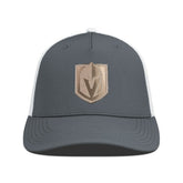 NHL Vegas Golden Knights Levelwear Signal Copper Insignia Trucker Adjustable Hat - Charcoal/White