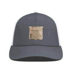 NHL New York Rangers Levelwear Signal Copper Insignia Trucker Adjustable Hat - Charcoal/White