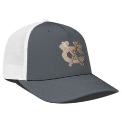 NHL Chicago Blackhawks Levelwear Signal Copper Insignia Trucker Adjustable Hat - Charcoal/White