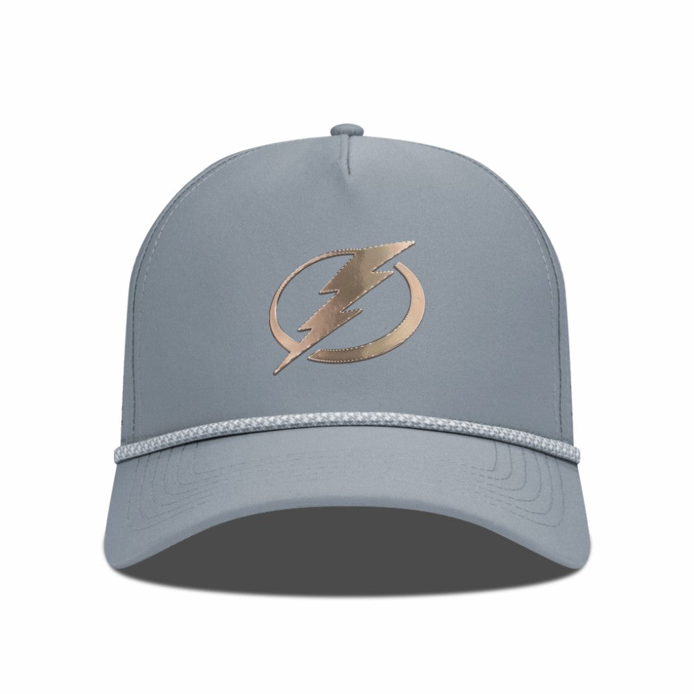 NHL Tampa Bay Lightning Levelwear Gordon Copper Insignia Vented Adjustable Hat - Gray