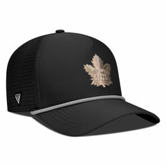 NHL Toronto Maple Leafs Levelwear Gordon Copper Insignia Vented Adjustable Hat - Black