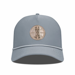 NHL Boston Bruins Levelwear Gordon Copper Insignia Vented Adjustable Hat - Gray