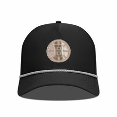 NHL Boston Bruins Levelwear Gordon Copper Insignia Vented Adjustable Hat - Black