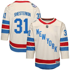 NHL Igor Shesterkin New York Rangers Outerstuff Youth 2026 NHL Winter Classic Premier Jersey - White