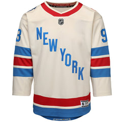 NHL Mika Zibanejad New York Rangers Outerstuff Youth 2026 NHL Winter Classic Premier Jersey - White