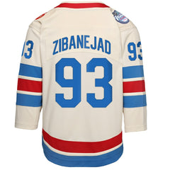 NHL Mika Zibanejad New York Rangers Outerstuff Youth 2026 NHL Winter Classic Premier Jersey - White