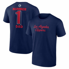 LA Clippers #1 Dad Jersey T-Shirt Navy