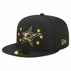 NHL Dallas Stars New Era Military Appreciation Digital Camo Stars 59FIFTY Fitted Hat - Black