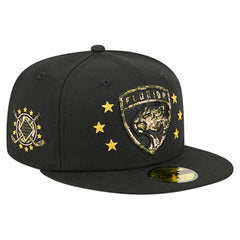 NHL Florida Panthers New Era Military Appreciation Digital Camo Stars 59FIFTY Fitted Hat - Black