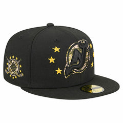 NHL New Jersey Devils New Era Military Appreciation Digital Camo Stars 59FIFTY Fitted Hat - Black