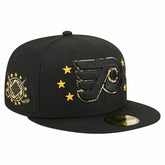 NHL Philadelphia Flyers New Era Military Appreciation Digital Camo Stars 59FIFTY Fitted Hat - Black