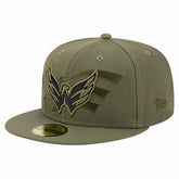 NHL Washington Capitals New Era Military Appreciation Flag 59FIFTY Fitted Hat - Olive