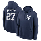 Giancarlo Stanton New York Yankees Nike Player Name & Number Club Fleece Pullover Hoodie - Navy Hoodies