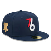 Philadelphia 76ers 2025/26 City Edition Alternate 59FIFTY Fitted Hat Navy