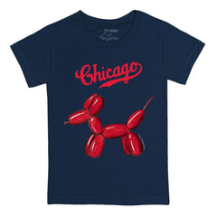 Chicago Cubs Tiny Turnip Youth Balloon Dog T-Shirt - Navy T-shirts