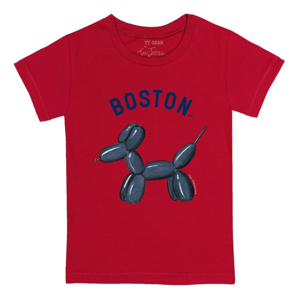Boston Red Sox Tiny Turnip Youth Balloon Dog T-Shirt - Red T-shirts