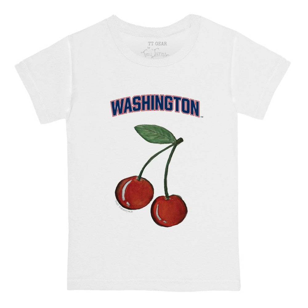 Washington Nationals Tiny Turnip Youth Cherries T-Shirt - White T-shirts