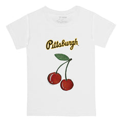 Pittsburgh Pirates Tiny Turnip Youth Cherries T-Shirt - White T-shirts