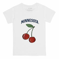 Minnesota Twins Tiny Turnip Youth Cherries T-Shirt - White T-shirts