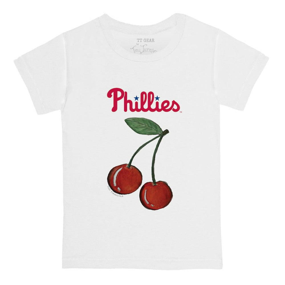 Philadelphia Phillies Tiny Turnip Youth Cherries T-Shirt - White T-shirts