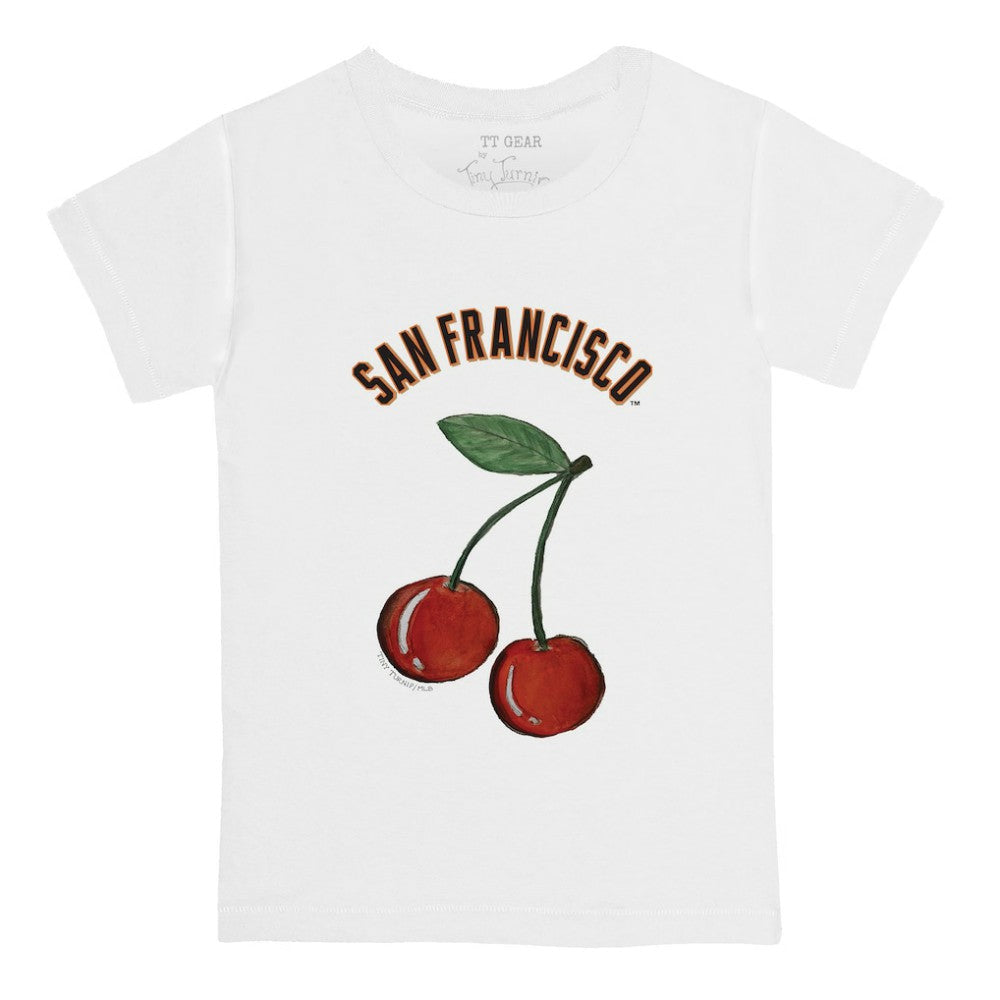 San Francisco Giants Tiny Turnip Youth Cherries T-Shirt - White T-shirts