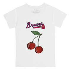Atlanta Braves Tiny Turnip Youth Cherries T-Shirt - White T-shirts
