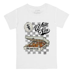 Chicago White Sox Tiny Turnip Youth Pizza T-Shirt - White T-shirts
