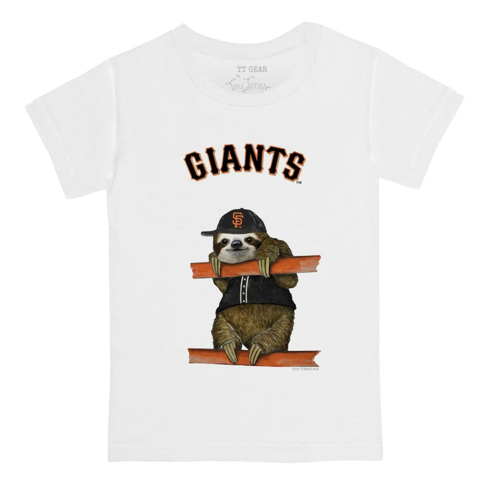 San Francisco Giants Tiny Turnip Youth Sloth T-Shirt - White T-shirts