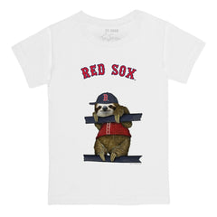 Boston Red Sox Tiny Turnip Youth Sloth T-Shirt - White T-shirts