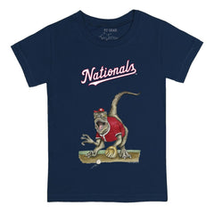 Washington Nationals Tiny Turnip Youth Velociraptor T-Shirt - Navy T-shirts