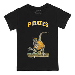 Pittsburgh Pirates Tiny Turnip Youth Velociraptor T-Shirt - Black T-shirts