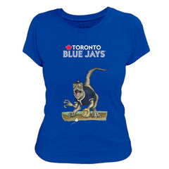 Toronto Blue Jays Tiny Turnip Women's Velociraptor T-Shirt - Royal T-shirts