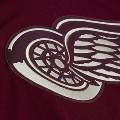 NHL Detroit Red Wings Mitchell & Ness x Just Don Jersey Hoodie - Crimson