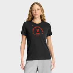 San Francisco Giants Nike Women's Authentic Collection Early Work Tri-Blend Dri-FIT T-Shirt - Black T-shirts