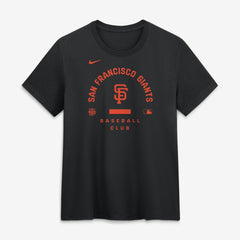 San Francisco Giants Nike Women's Authentic Collection Early Work Tri-Blend Dri-FIT T-Shirt - Black T-shirts