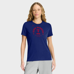 Texas Rangers Nike Women's Authentic Collection Early Work Tri-Blend Dri-FIT T-Shirt - Royal T-shirts