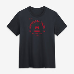 Minnesota Twins Nike Women's Authentic Collection Early Work Tri-Blend Dri-FIT T-Shirt - Navy T-shirts